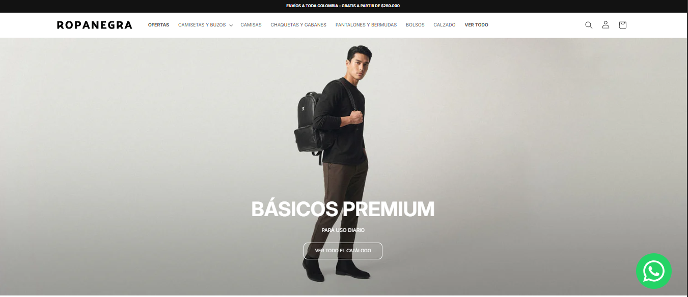 Vista previa del proyecto DarkShop Ecommerce